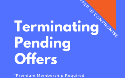 OIC 118: Terminating a Pending Offer