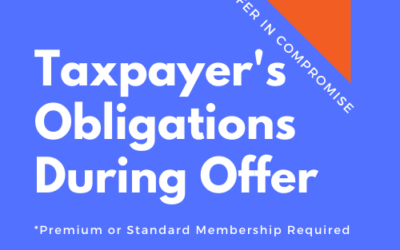 OIC 117: Taxpayer’s Obligations During Offer Investigation