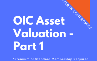 OIC 108: Asset Valuation for RCP – Part 1